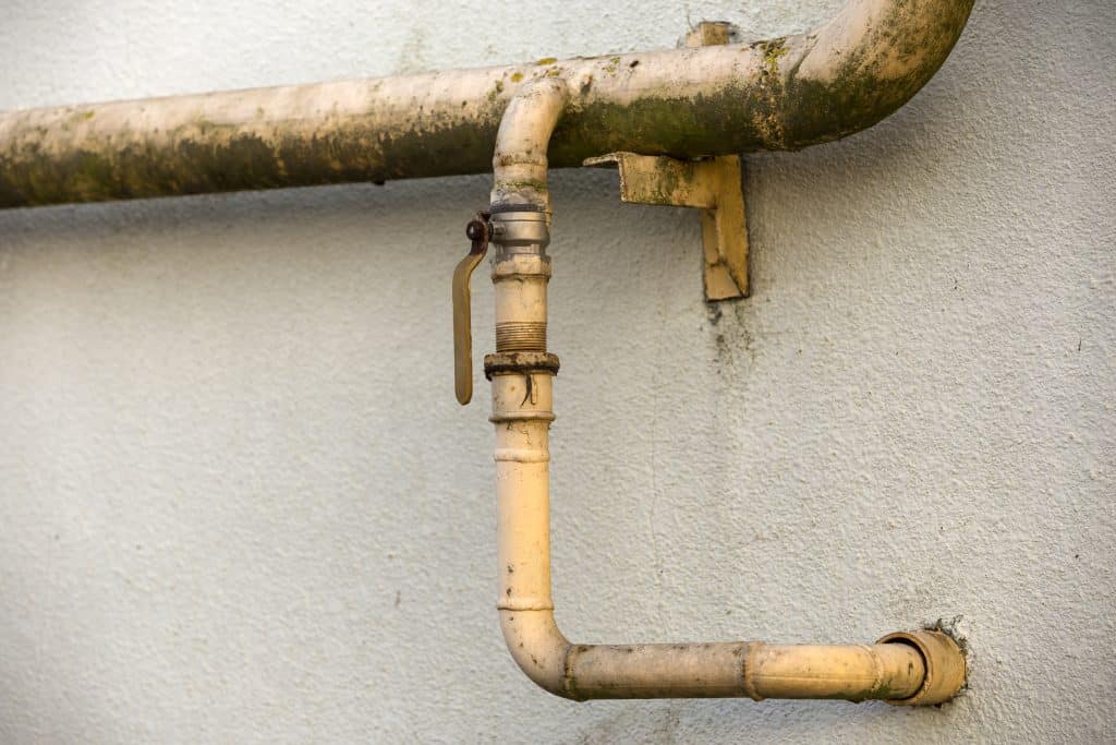 Tubería deteriorada